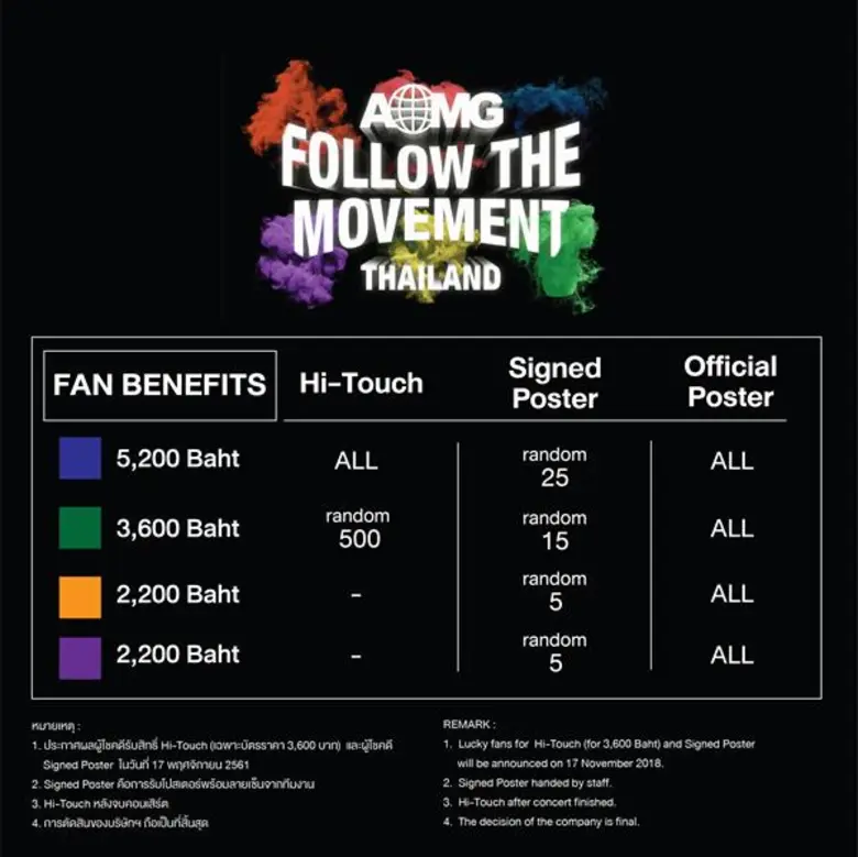 สาวกฮิพฮอพรวมตัว! คอนเสิร์ต AOMG Follow The Movement Thailand 2018 เสาร์ 24 พฤศจิกายนนี้