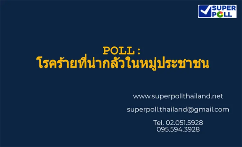 สำนักวิจัย ซูเปอร์โพล มูลนิธิสถาบันวิจัยค...