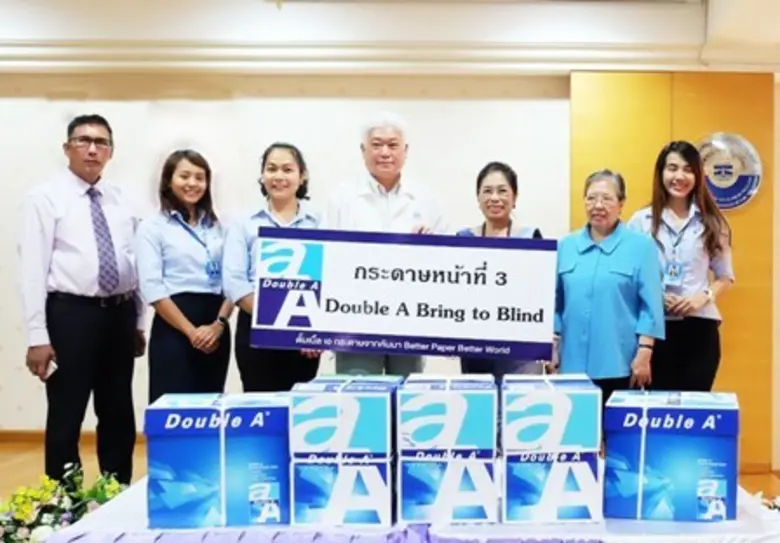 ดั๊บเบิ้ล เอ จัดทำโครงการ "กระดาษหน้าที่ส...