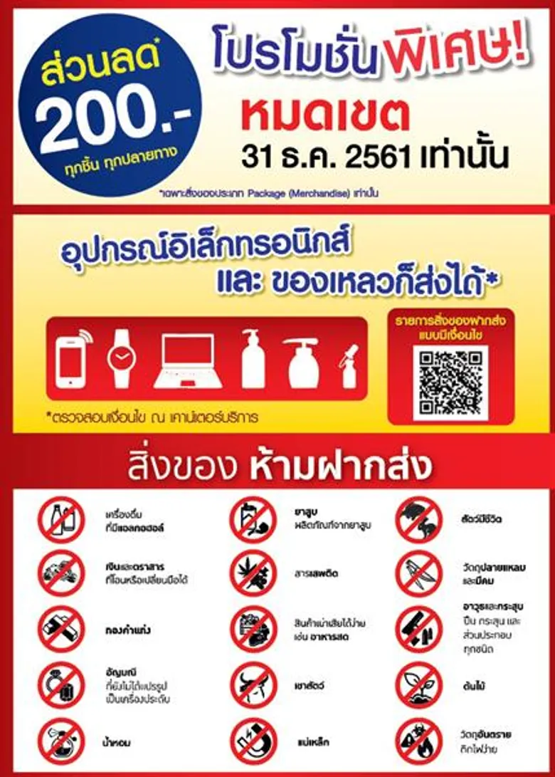 ไปรษณีย์ไทย ชูศักยภาพ “คูเรียร์โพสต์” เพิ่มจุดบริการ 318 แห่งทั่วไทย พร้อมยืดอายุโปรฯ ลดราคา 200 บาททุกชิ้น ส่งความสุขได้ถึงสิ้นปี