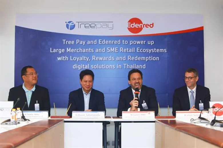 Tree Pay ร่วมกับ Edenred ลงนามบันทึกข้อตกลงร่วมมือกันเพิ่มช่องทางเพื่อสร้างมูลค่า ยอดขายให้กับกลุ่มร้านค้าขนาดใหญ่ และ SME