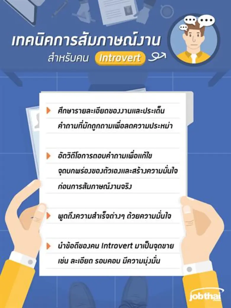 “จ๊อบไทย” เผยเทคนิคการสัมภาษณ์งาน สำหรับคน “Extrovert” และ “Introvert”
