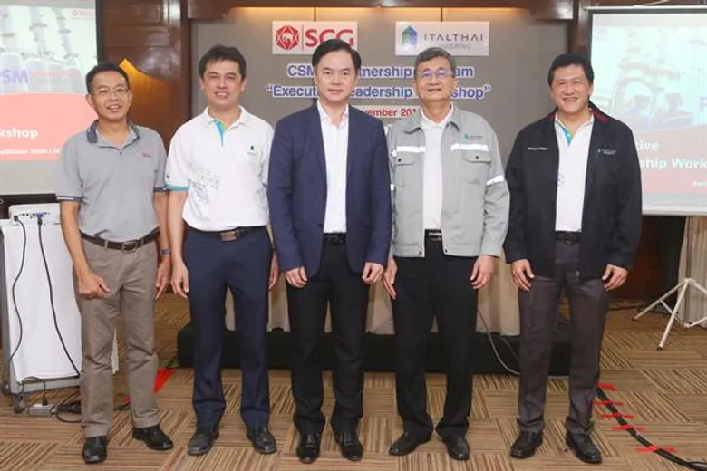 ภาพข่าว: “อิตัลไทยวิศวกรรม” จับมือพันธมิตร “เอสซีจี เคมิคอลส์” ร่วมฝึกอบรมหลักสูตร CSM - Partnership Program ลดอุบัติเหตุจากการทำงานให้เป็นศูนย์