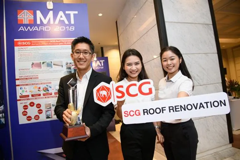 “ความเข้าใจลูกค้า” เป็นหัวใจสำคัญ ผลักดันให้เอสซีจีคว้า 2 รางวัล “MAT Award 2018” ด้านอสังหาริมทรัพย์และวัสดุก่อสร้าง (Real Estate) และธุรกิจเพื่อสังคม (Sustainable Marketing) จากสมาคมการตลาดแห่งประเทศไทย