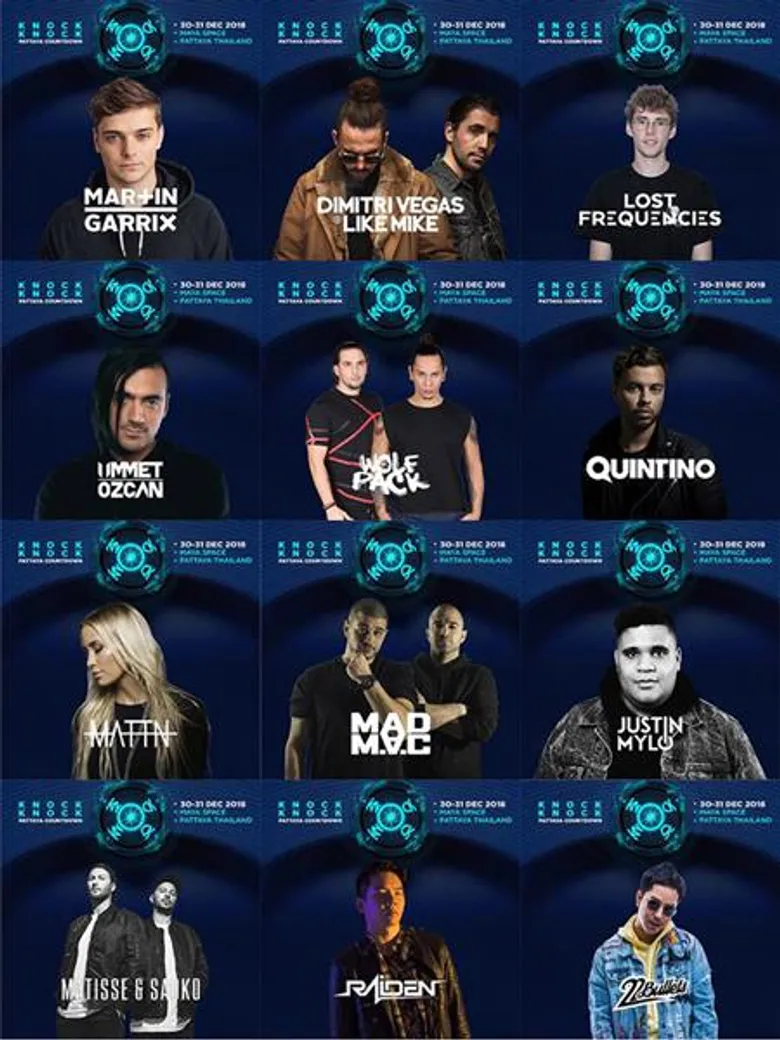 บี้ ชวนสาวก EDM เคาท์ดาวน์ พัทยา สุดยิ่งใหญ่ส่งท้ายปี!!! งาน KNOCK KNOCK PATTAYA COUNTDOWN 2018