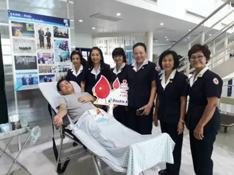 ดั๊บเบิ้ล เอ จัดบริจาคโลหิตทำบุญต้อนรับปีใหม่	