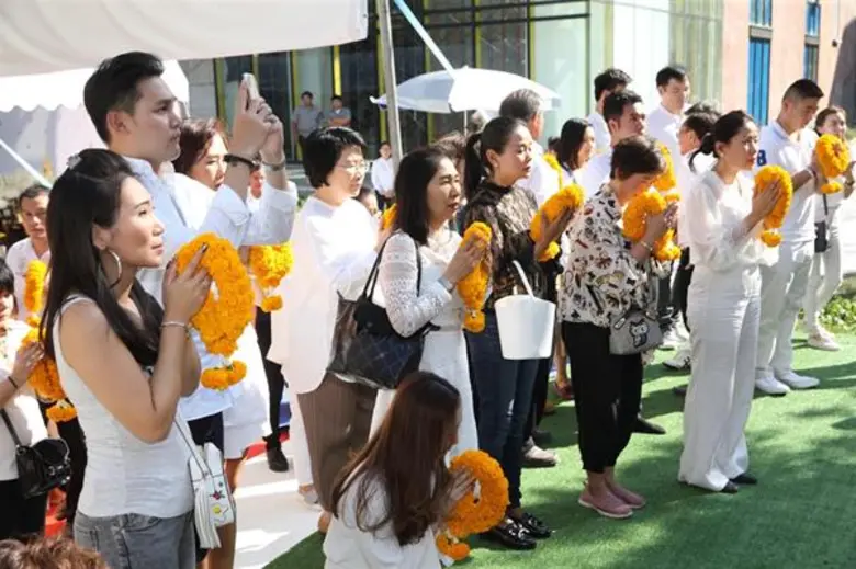 พิธีบวงสรวงตั้งศาลพระพรหม เพื่อเสริมสิริมงคล ศูนย์การค้า เดอะ มาร์เก็ต แบงคอก พร้อมเปิดบริการ 14 กุมภาพันธ์ 2562