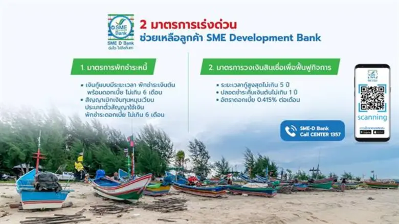 SME D Bank รุดลงพื้นที่ให้กำลังใจผู้ประกอบการใต้ประสบภัยพายุ"ปาบึก" ดัน 2 มาตรการด่วนเยียวยาฟื้นฟูธุรกิจ เปิดช่องทางออนไลน์รับเรื่อง 24 ชม.