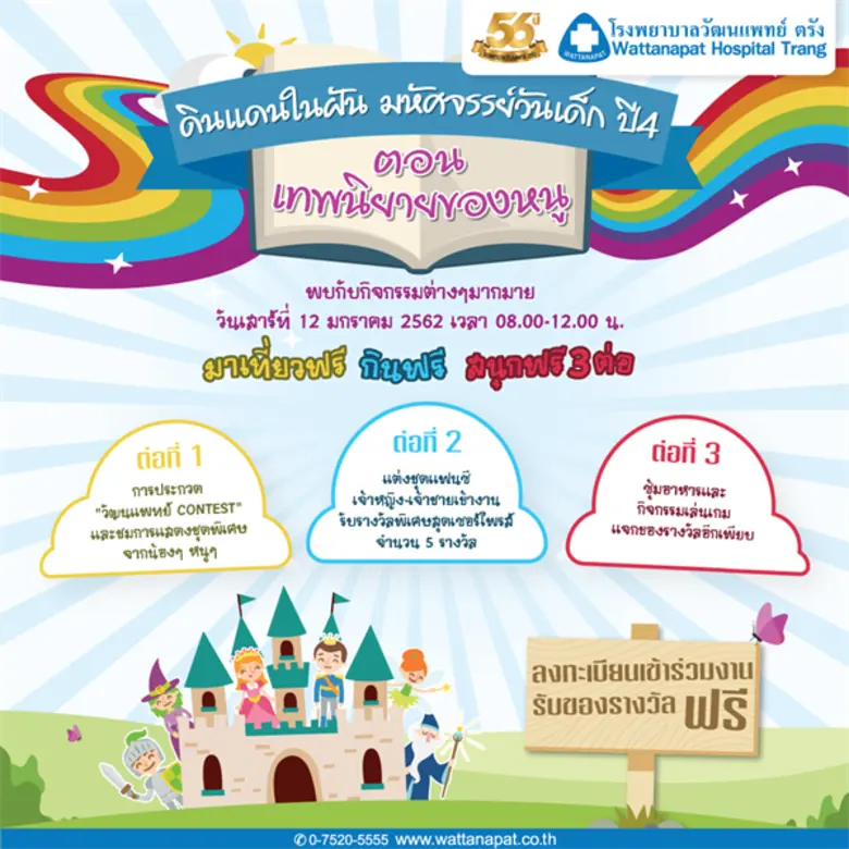 โรงพยาบาลวัฒนแพทย์ ตรัง จัดงานฉลองวันเด็ก...