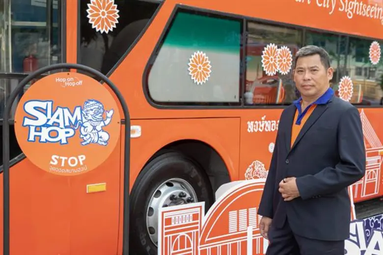 “Siam Hop” Smart City Sightseeing busรอบเกาะรัตนโกสินทร์ จับมือ Ali Pay ร่วมเป็นพาร์ทเนอร์ทางธุรกิจ หวังรุกตลาดนักท่องเที่ยวรุ่นใหม่ โดยเฉพาะนักท่องเที่ยวจากจีน ชูจุดเด่นเส้นทางครอบคลุมแหล่งท่องเที่ยวมากที่สุด