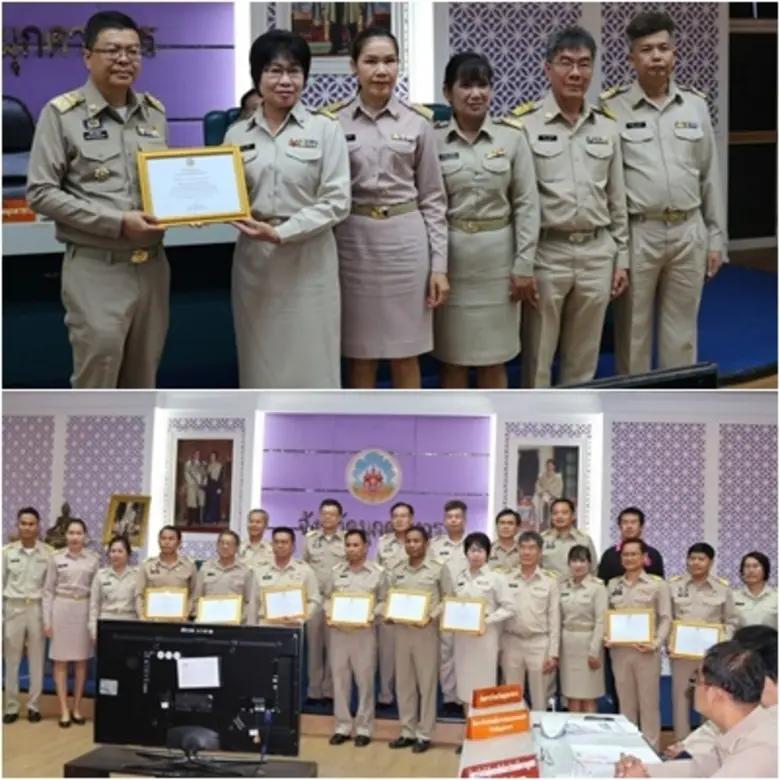 กระทรวงแรงงานและหน่วยงานในสังกัด(5เสือ) ขึ้นรับรางวัลออกร้านงานกาชาด 2562	