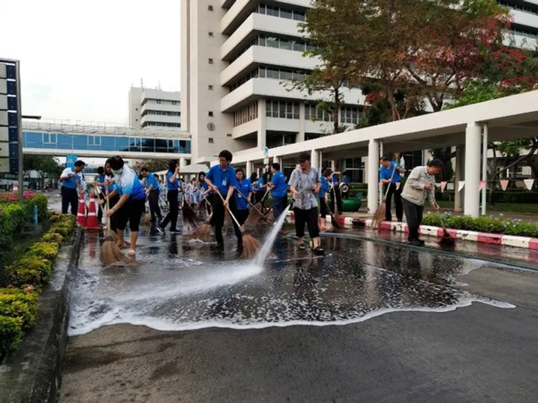 ทีโอที รณรงค์ทำความสะอาดเพื่อลดภาวะอากาศเป็นพิษจากฝุ่นในพื้นที่ กทม.
