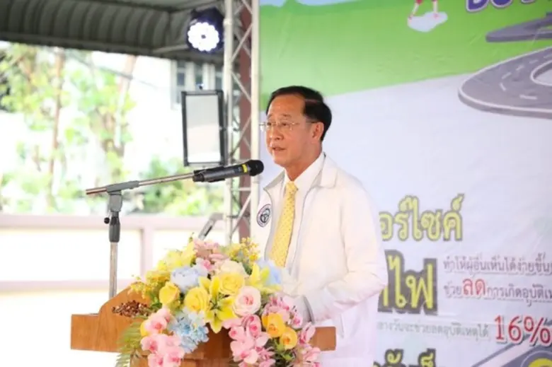 รมว.คมนาคม เปิดงานรณรงค์ป้องกันและลดอุบัติเหตุทางถนนช่วงสงกรานต์ 62 พร้อมเยี่ยมชมบูท DISTAR