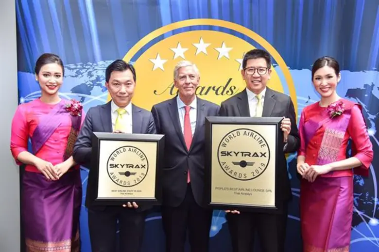 การบินไทยรับรางวัลสายการบินยอดเยี่ยมอันดับ 1 จากสกายแทรกซ์ 2 รางวัล