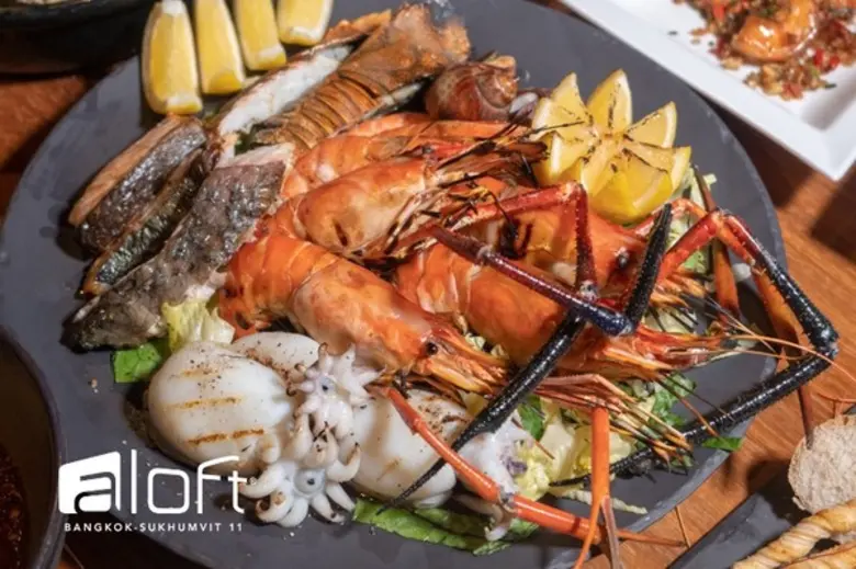 Come 4, Pay 3 seafood buffet promotion at Aloft Bangkok – Sukhumvit 11	