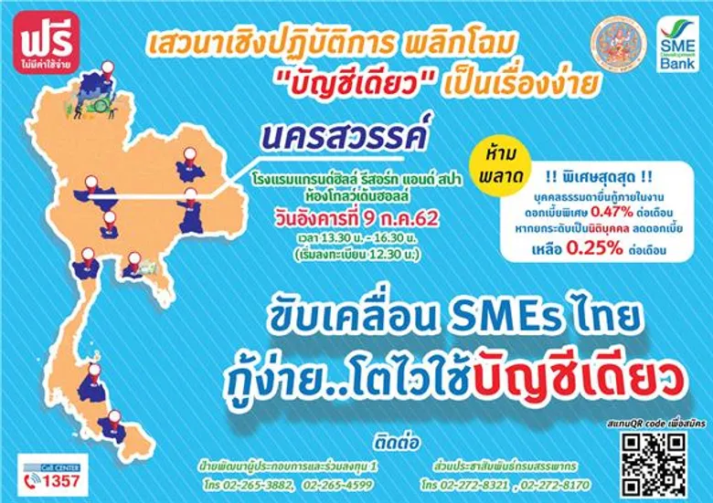 SME D Bank - สรรพากร ร่วมสร้างมิติใหม่ “บัญชีเดียว” เรื่องง่ายจัดแคมเปญจูงใจดันเป็น “นิติบุคคล” เอาไปเลยสินเชื่อดอกเบี้ยถูกสุดในระบบ