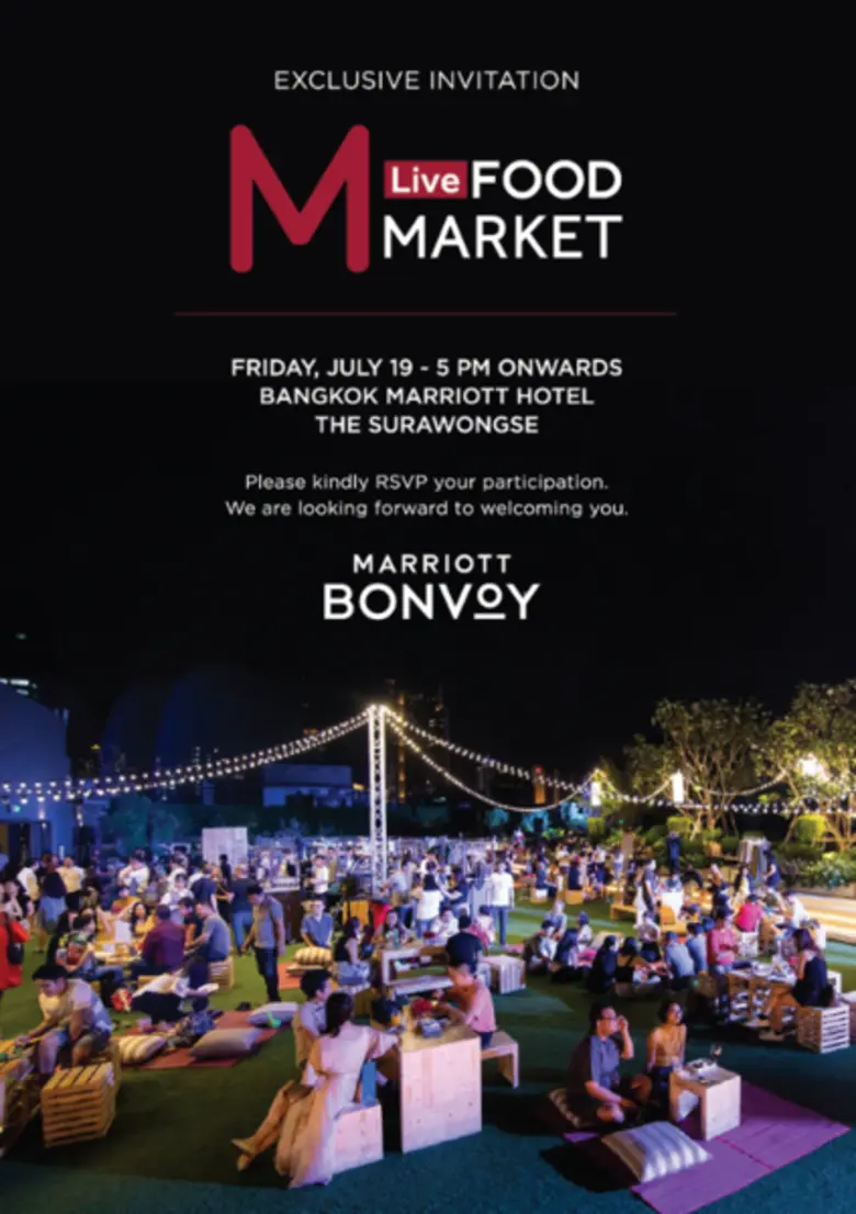 เทศกาลอาหาร MLive Food Market ครั้งที่ 2 ของแมริออท ปลุกสีสันสตรีทฟู้ดกรุงเทพฯ