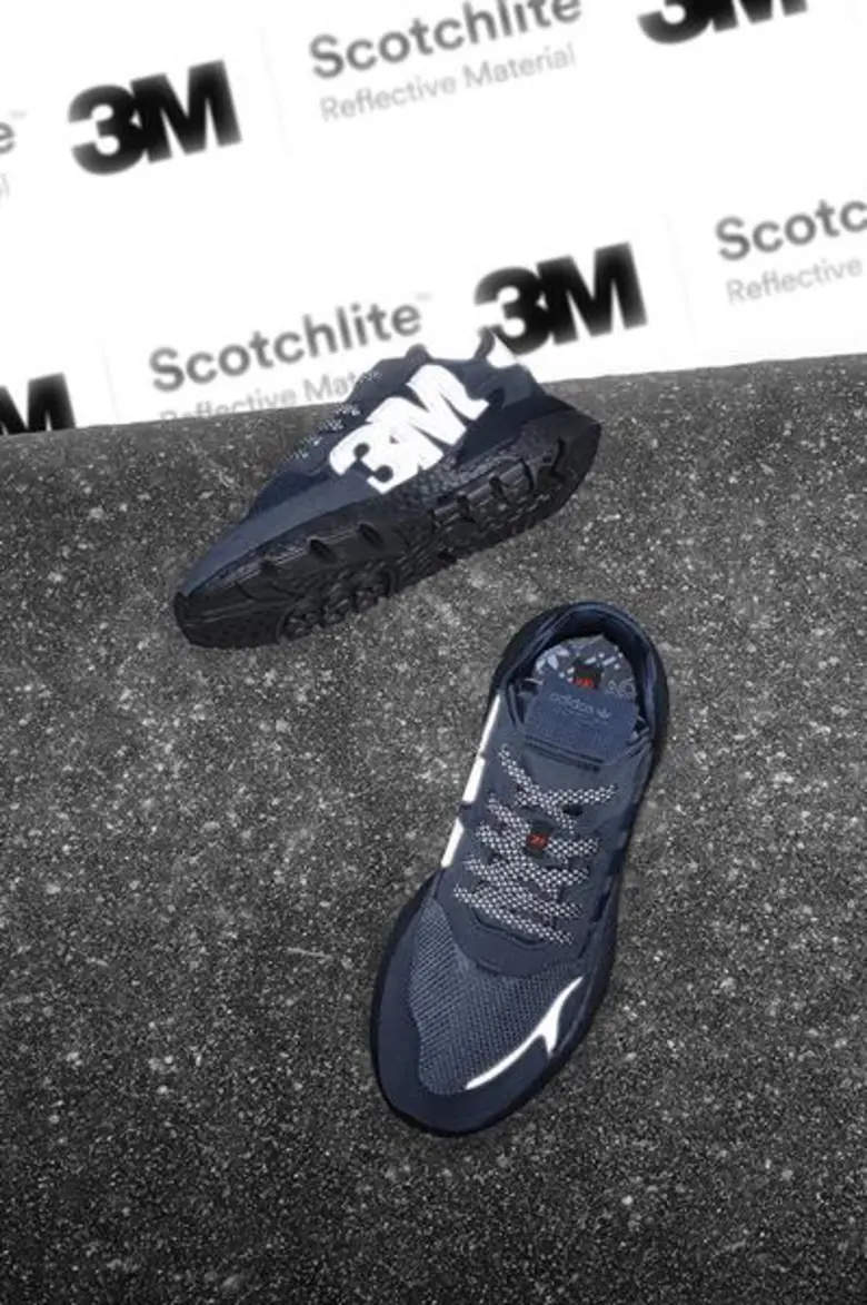 adidas Originals pushes the late-night running roots of its contemporary Nite Jogger, joining up with 3M(TM) Scotchlite(TM) Reflective Material, on a collaborative '3M Project’ edition of the model.