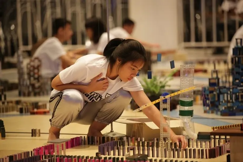 สถาปัตย์ ม.ศรีปทุม มอบรางวัลการแข่งขัน Domino Challenge “กล้าท้าล้ม ครั้งที่ 3”
