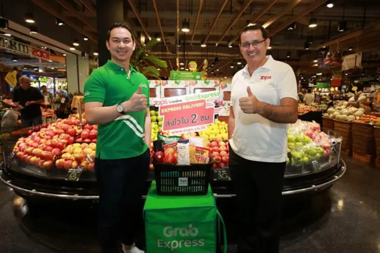 ท็อปส์ ออนไลน์ ผนึก แกร็บ ขยาย Ecosystem ผุดบริการใหม่ ส่งด่วนภายใน 2 ชั่วโมง เพียงช็อปผ่าน www.tops.co.th