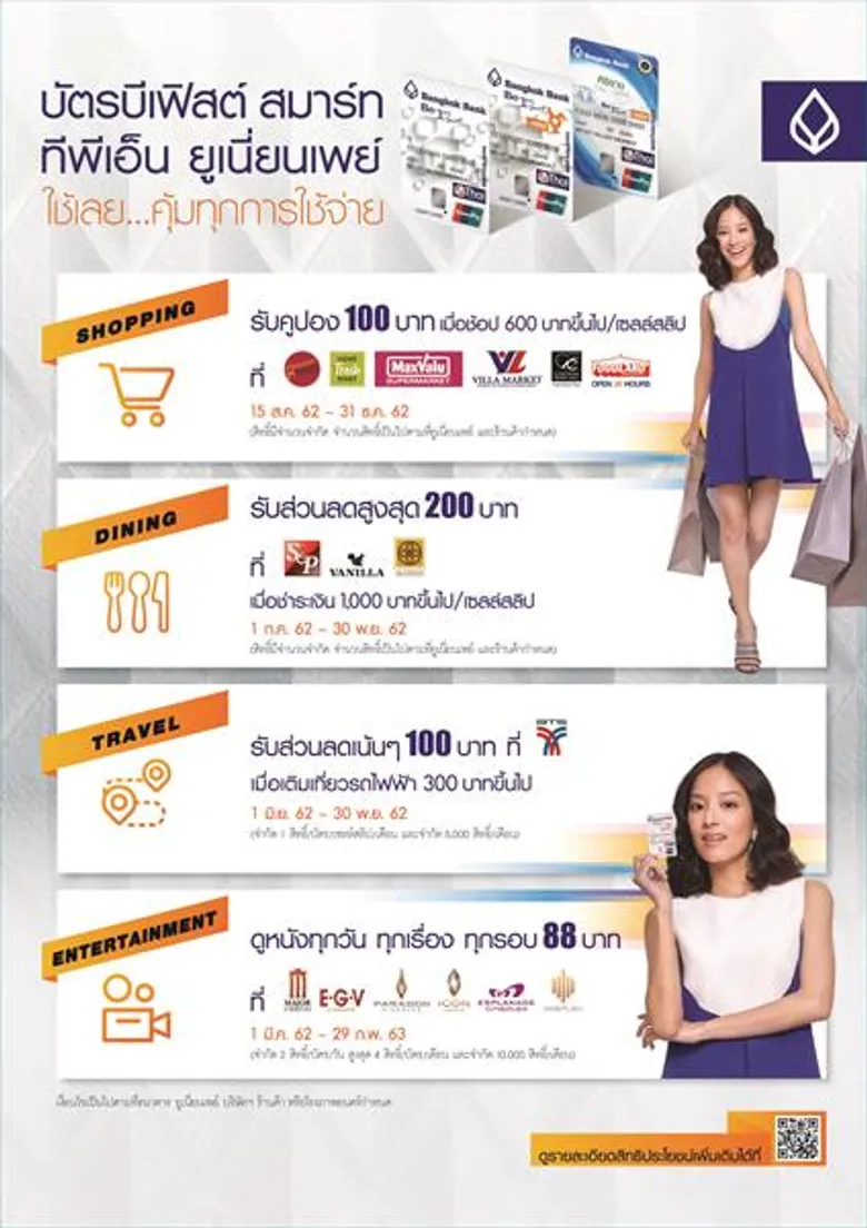 สายโปรตัวจริงห้ามพลาด 'บัตรบีเฟิสต์ สมาร์ท ทีพีเอ็น ยูเนี่ยนเพย์’ธนาคารกรุงเทพทุ่มสุดตัวโปรโมทจุดขาย 'คุ้มทุกการใช้จ่าย’