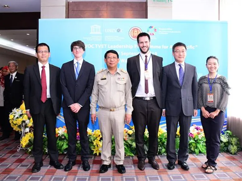 สอศ.ร่วมกับยูเนสโก กรุงเทพฯ และยูเนสโก เยอรมนี จัดประชุมนานาชาติเพื่อพัฒนาผู้นำด้านอาชีวศึกษาในประเทศสมาชิกภูมิภาคเอเชียแปซิฟิก สอดรับการปฏิวัติอุตสาหกรรม 4.0 สู่การพัฒนาอย่างยั่งยืน