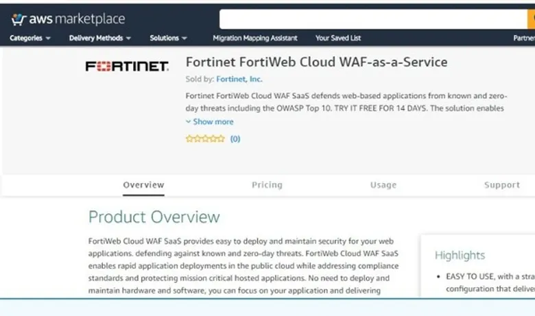ฟอร์ติเน็ตเปิดตัวไฟร์วอลล์บนคลาวด์ FortiWeb Cloud-as-a-Service บน AWS