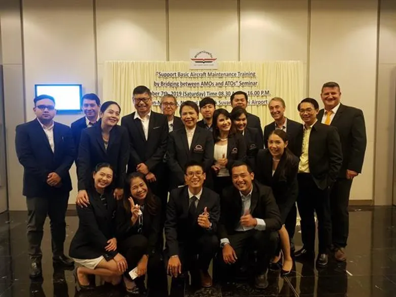สบพ. จัดสัมมนาเชิงปฎิบัติการเรื่อง '' Supporting basic aircraft maintenance training by bridging between AMOs and ATOs''