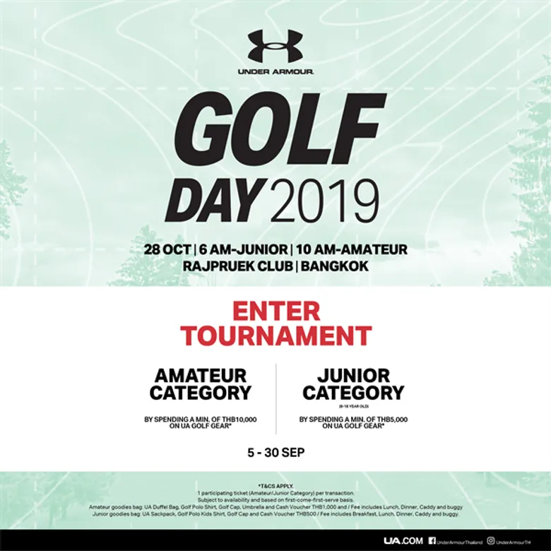 อันเดอร์ อาร์เมอร์ เปิดตัวคอลเลกชันใหม่ Curry Golf จากแรงบันดาลใจของสตีเฟน เคอร์รี่ พร้อมจัดการแข่งขัน UA Golf Day 2019 กระทบไหล่โปรกอล์ฟชั้นนำประเทศไทยเป็นปีที่ 2