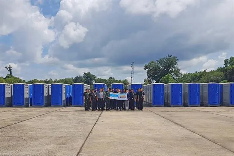 “ลัคกี้ บิลดิ้ง ซิสเท็ม” มอบห้องน้ำสำเร็จรูป 88 ยูนิต บรรเทาทุกข์ผู้ประสบอุทกภัย จ.อุบลราชธานี