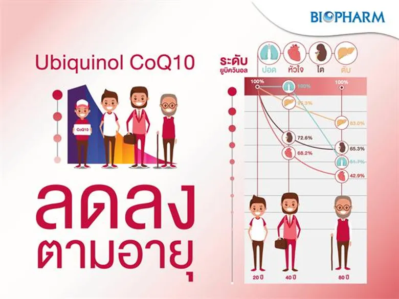 โคคิวเท็นยิ่งลด ความเสื่อมของเซลส์ในร่างกายยิ่งเพิ่ม