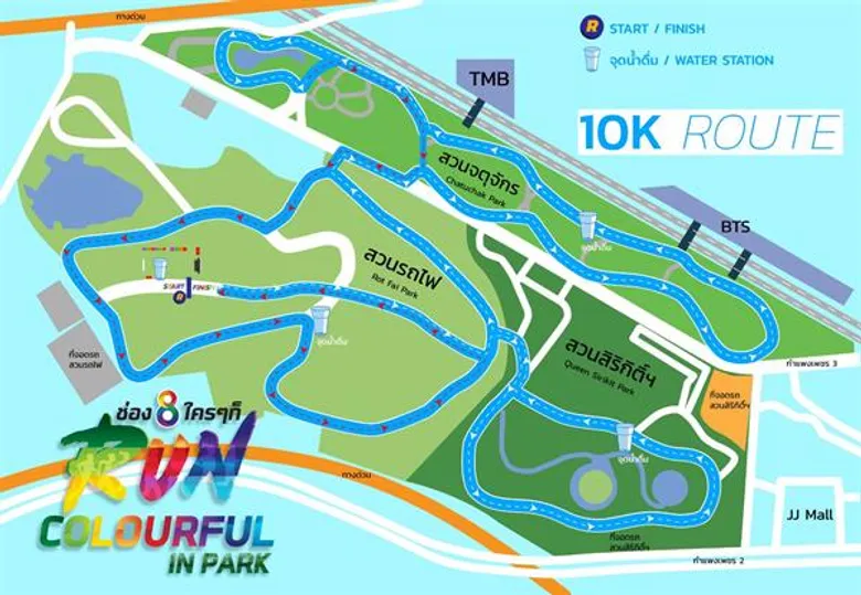 ฟิตร่างกายให้พร้อมกัน มา RUN แถมได้บุญกับกิจกรรม ช่อง8 ใครๆ ก็ RUN #Colourfulinpark