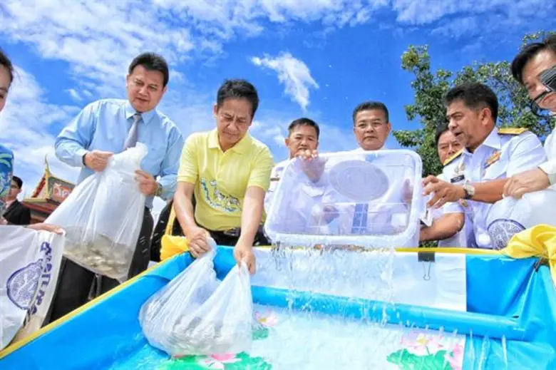 ภาพข่าว: ซีพี-เมจิ ร่วมกับ จ.ปทุมธานี ปล่อยพันธุ์สัตว์น้ำ เนื่องในวันประมงแห่งชาติ