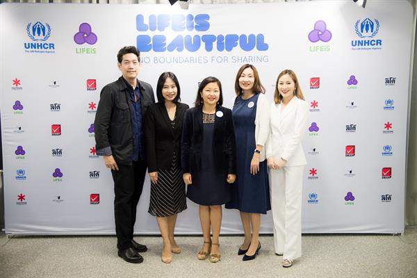 UNHCR ร่วมกับบริษัท ไลฟ์อีส กรุ๊ป จำกัด จัดงาน LIFEiS BEAUTiFUL - No boundaries for sharing ระดมทุนเพื่อช่วยเหลือวิกฤตผู้ลี้ภัยโลก