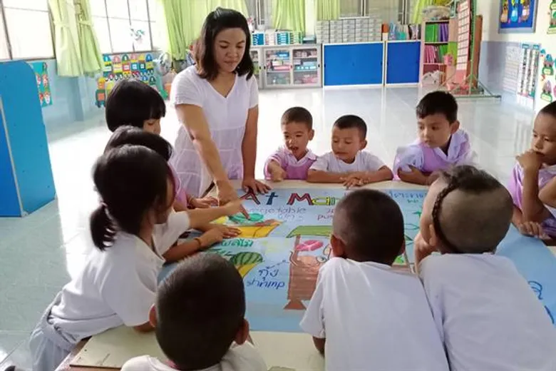 ส่องไอเดียเรียนภาษาไม่พึ่ง 5G ด้วย “สื่อการเรียนรู้ภาษาอังกฤษบนผืนผ้า" จากไอเดียอาสาสมัครซิตี้ ต้นทุนหลักสิบ แต่สร้างความรู้ประเมินค่าไม่ได้ ความสำคัญ 'เมื่อภาษา...เชื่อมโลก’