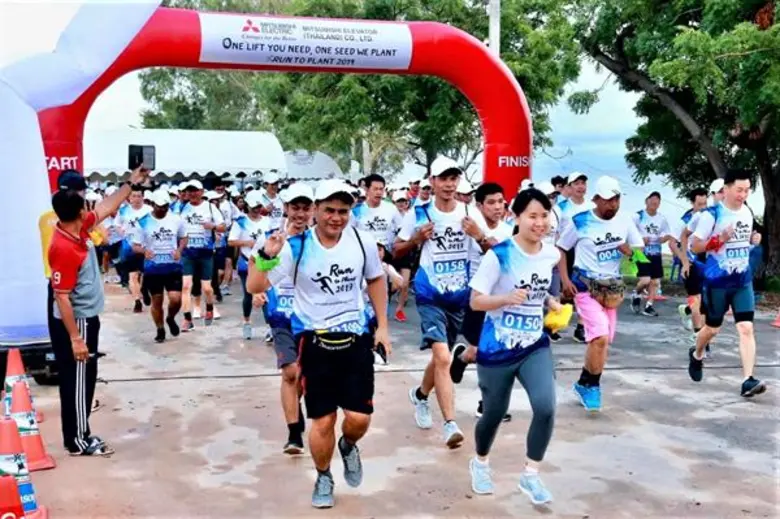 “มิตซูบิชิ เอลเลเวเตอร์” นำจิตอาสาร่วมกิจกรรม “วิ่งปลูกปะการัง” ในโครงการ “One Lift You Need, One Seed We Plant”