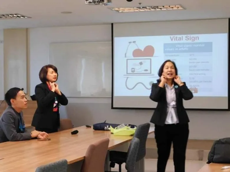 เตรียมพร้อม! เด็กธุรกิจการบินนานาชาติ ม.ศรีปทุม อบรม CPR การปฐมพยาบาลเบื้องต้น เพื่อความปลอดภัยในอุตสาหกรรมการบิน