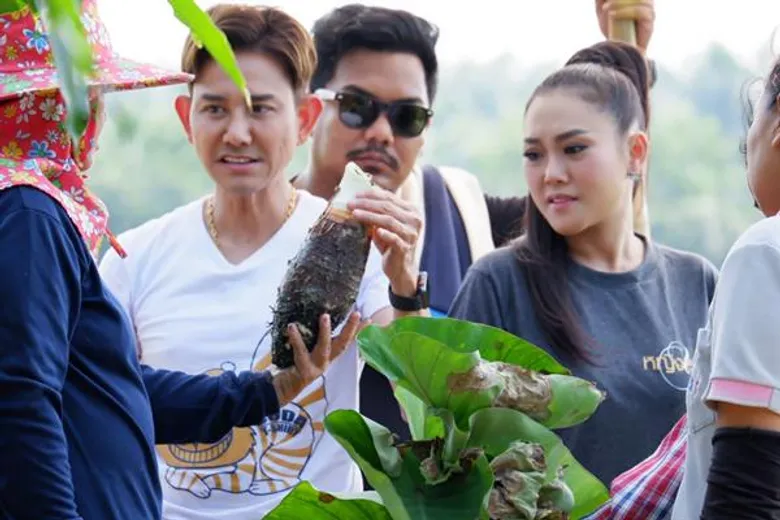 ทีวีไกด์: รายการ "ครัวลั่นทุ่ง" “เอ ไชยา-หญิง ธิติกานต์” นั่งรถอีแต๊กบุกท้องร่องแปลงเผือก