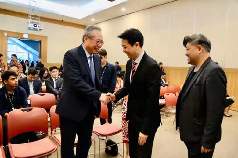 นายปรเมศวร์ งามพิเชษฐ์ผู้ช่วยรัฐมนตรีประจำกระทรวงวัฒนธรรม เป็นประธานกล่าวเปิดงาน "ContentThailand Networking Reception"