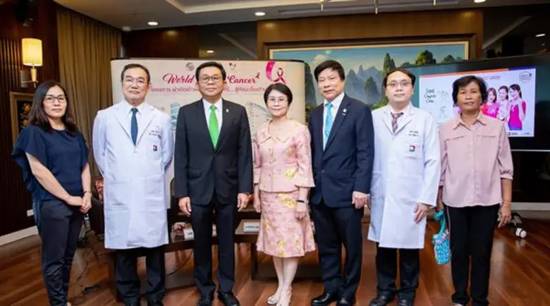 แถลงข่าว “โครงการ ผ่าตัดเต้าเพื่อผู้ป่วยยากไร้... สู้ภัยมะเร็งเต้านม” โดยมูลนิธิเวชดุสิต ร่วมกับ รพ.มะเร็งกรุงเทพ วัฒโนสถ และสถาบันมะเร็งแห่งชาติ
