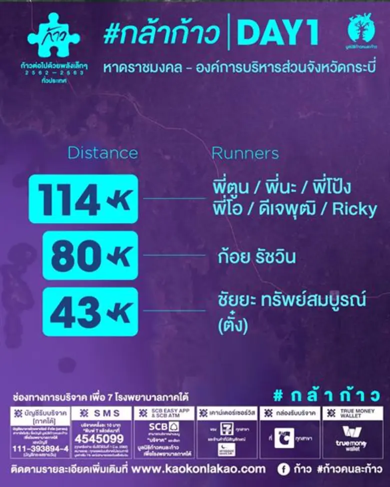 ดีเจพุฒ - พุฒิชัย พร้อมวิ่งคู่ พี่ตูน ระยะทาง 114 กิโลเมตร เพื่อ 7 โรงพยาบาลภาคใต้ พร้อมเผย #กล้าก้าวครั้งนี้ เพื่อทำลายขีดจำกัด
