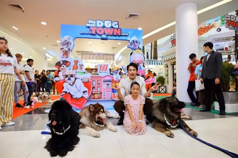 บอย ปกรณ์ ควง น้องวันใหม่ตะลุยอาณาจักรเพื่อนรักสี่ขา ในงาน “The Mall Dog Town 2019”