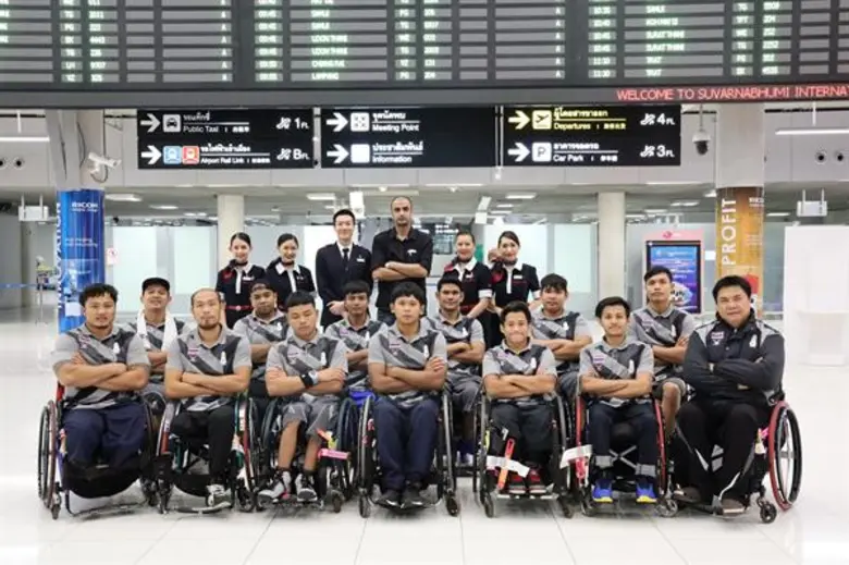 เจแปน แอร์ไลน์ นำทีมนักกีฬาบาสเกตบอลพาราลิมปิกแห่งประเทศไทย เหินฟ้าสู่ที่หมายด้วยบริการพิเศษสำหรับผู้ที่ต้องการความช่วยเหลือภายใต้มาตรฐานระดับโลก