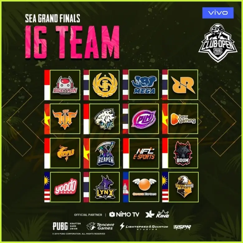 Let’s Cheer Five Thai Teams in PUBG MOBILE Club Open 2019, Fall Spilt, SEA Finals