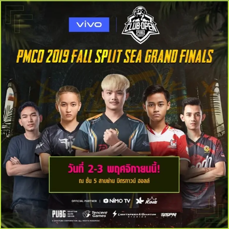Let’s Cheer Five Thai Teams in PUBG MOBILE Club Open 2019, Fall Spilt, SEA Finals