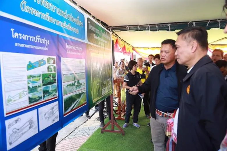 รัฐมนตรีช่วยว่าการกระทรวงมหาดไทย ลงพื้นที่จังหวัดหนองคายติดตามการดำเนินโครงการพัฒนาตามผังเมืองรวมเมืองหนองคาย