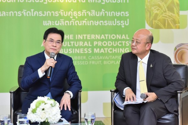 พาณิชย์ โดย DITP เร่งผลักดันส่งออกสินค้าเกษตรและผลิตภัณฑ์แปรรูป ประเดิมจับคู่ธุรกิจสินค้ายางพารา มันสำปะหลัง ข้าว ผลไม้แปรรูป และ BIOPLASTIC