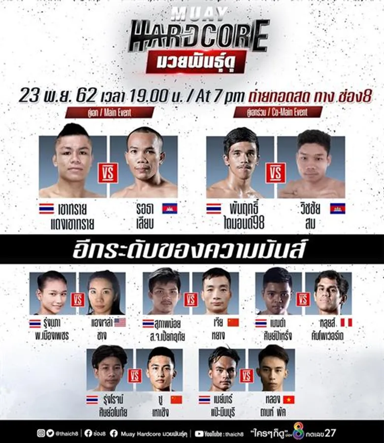 มวยดังเงินแสน! “นนทกิจ ต.หมอสี” ออกจอช่อง8 ลุยขาใหญ่แชมป์บราซิล อาทิตย์นี้