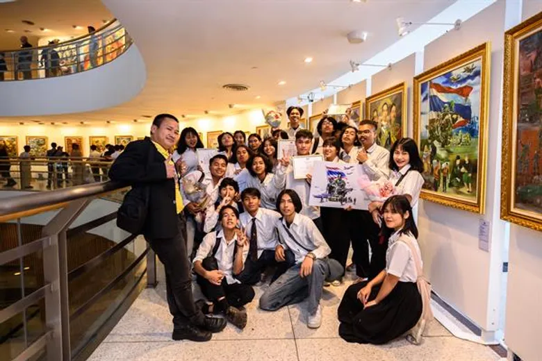 พิธีประกาศผลการตัดสินและมอบรางวัล โครงการประกวดภาพวาด หัวข้อ “จิตมั่นสามทัพพ้อง มั่นแม้นทัพเดียว” มูลค่ารางวัลกว่า 700,000 บาท พร้อมเกียรติบัตร