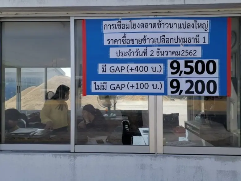 เกษตรเขาย้อยร่วมกับหน่วยงานภาคีจัดกิจกรรมเชื่อมโยงตลาดข้าวนาแปลงใหญ่ซื้อขายข้าวเปลือกปทุมธานี